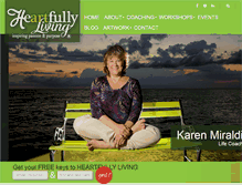 Tablet Screenshot of heartfullyliving.com